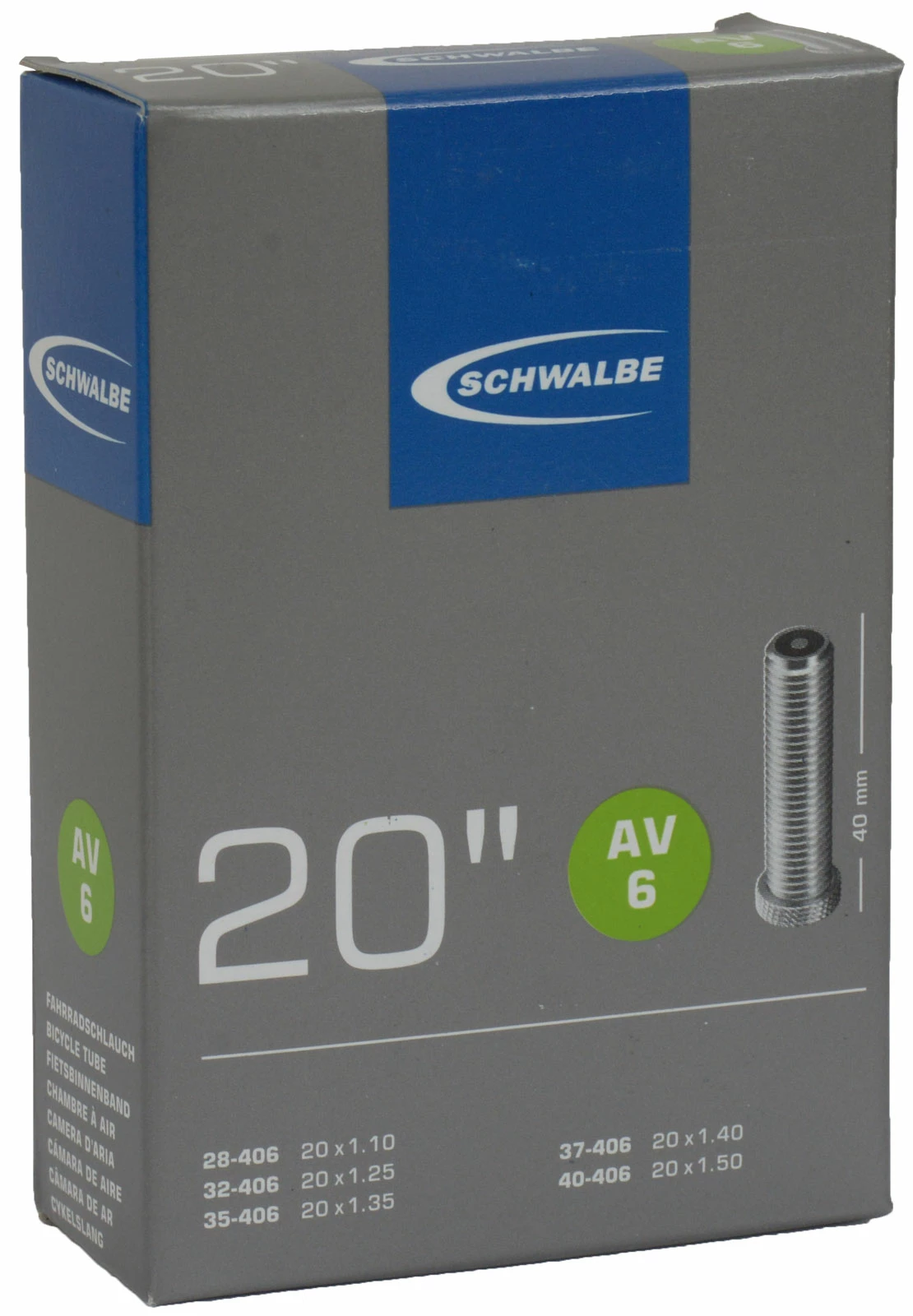 Schwalbe Tuyau AV 6 Pour 20 3 Schwalbe Tuyau AV 6 Pour 20