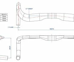 RITCHEY WCS Carbon Streem II Di2 Guidon 31.8mm -vélo de route 30356117046 4