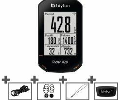 BRYTON Ordinateur De Vélo GPS Rider 420 H