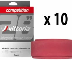 Vittoria Chambre à Air Competition Latex 19/23-622 48mm (10 Pièces)