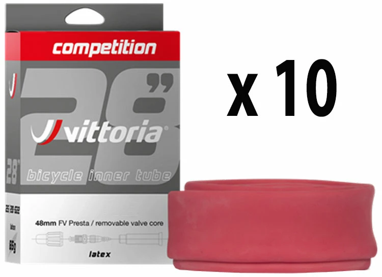 Vittoria Chambre à Air Competition Latex 19/23-622 48mm (10 Pièces) 3 Vittoria Chambre à Air Competition Latex 19/23-622 48mm (10 Pièces)