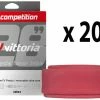 Vittoria Chambre à Air Competition Latex 19/23-622 48mm (20 Pièces) -vélo de route 496540 Vittoria Competition Latex SV 48mm Schlauch 20er