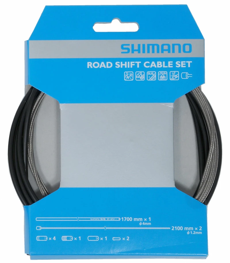 Shimano OT-SP41 Jeu De Câbles De Changement De Vitesse En Acier Inoxydable 3 Shimano OT-SP41 Jeu De Câbles De Changement De Vitesse En Acier Inoxydable
