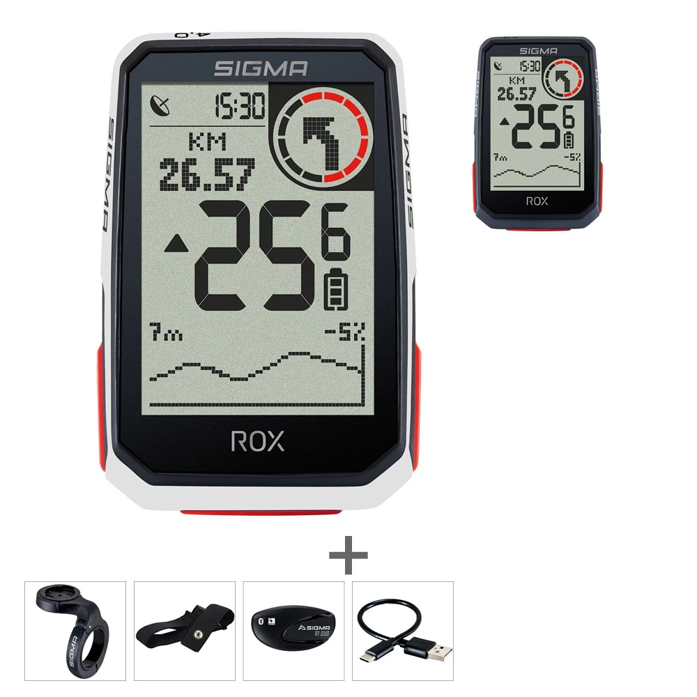 SIGMA ROX 4.0 Compteur Velo GPS HR Set 3 SIGMA ROX 4.0 Compteur Velo GPS HR Set