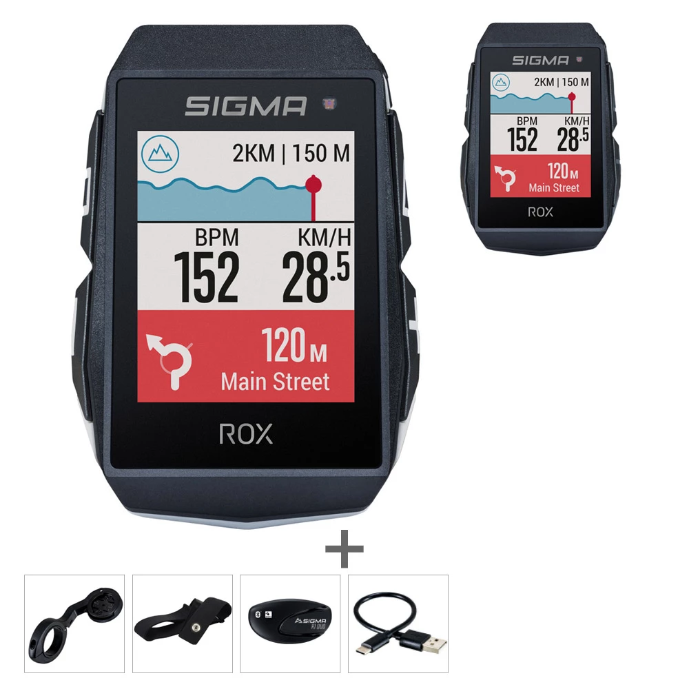 SIGMA ROX 11.1 Evo Compteur Velo GPS HR Set 3 SIGMA ROX 11.1 Evo Compteur Velo GPS HR Set