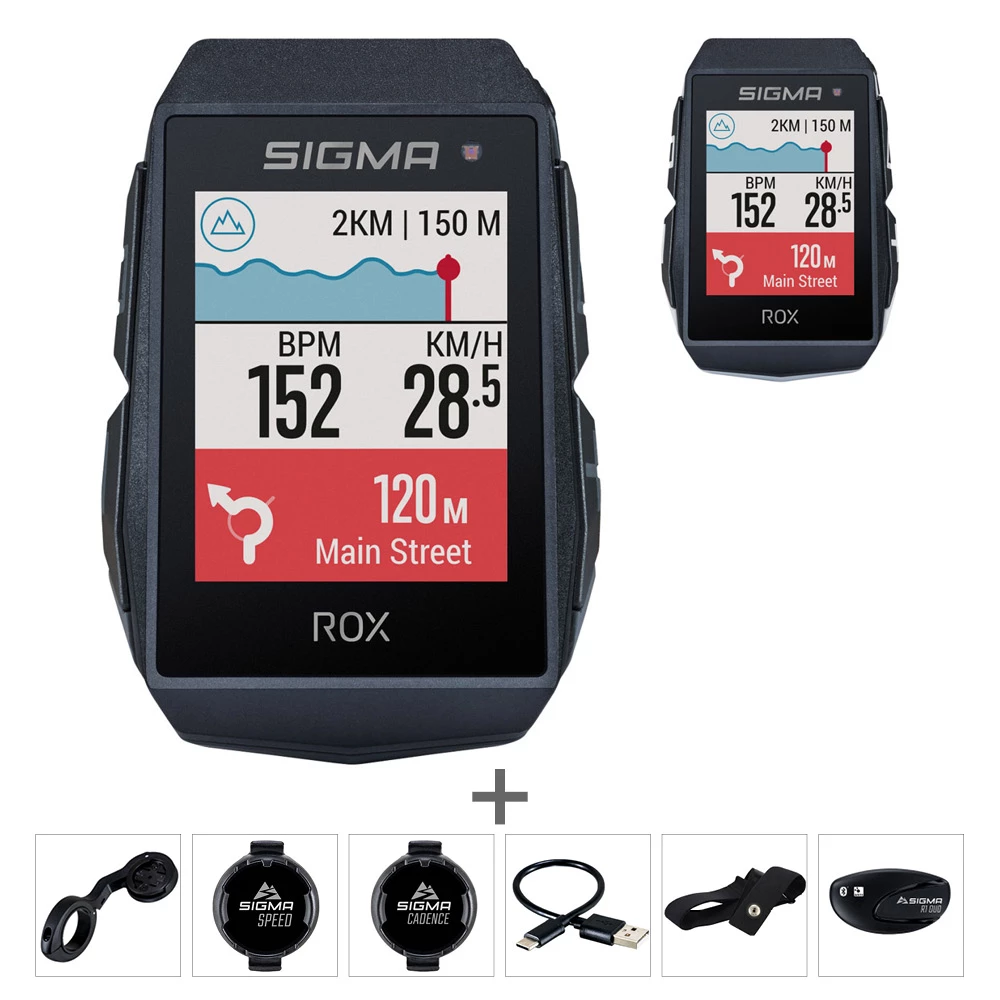 SIGMA ROX 11.1 Evo Compteur Velo GPS Set Capteurs 3 SIGMA ROX 11.1 Evo Compteur Velo GPS Set Capteurs