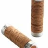 BROOKS Plump Leather Grips Poignées De Guidon En Cuir Véritable -vélo de route 80900412 10024760 Brooks Plump Leather Grips honey 1