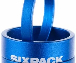 Sixpack Racing Menace Spacer Set 1 1/8" -vélo de route 992003 sixpack spacer menace blue 03