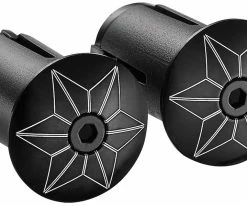 Supacaz Bouchons De Guidon Star Plugz Anodized 6 Supacaz Bouchons De Guidon Star Plugz Anodized -vélo de route B black bar plugs
