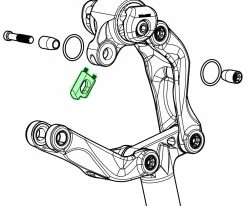 Cane Creek Kit De Bouton De Déverrouillage Thudbuster G4 LT Or -vélo de route Cane Creek Thudbuster Offnungsknopf Kit Gold 840226076621 a