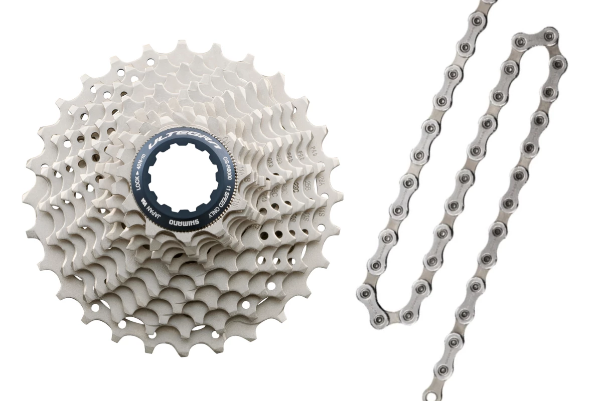 Shimano Pack Chaîne HG601 / Cassette R8000 11v 3 Shimano Pack Chaîne HG601 / Cassette R8000 11v