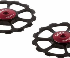 CEMA Jeu De Rouleaux De Dérailleur Surdimensionnés Pour Shimano 10/11 Vitesses Pour Cage Longue