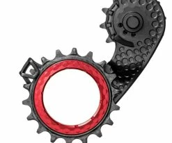 Chape De Dérailleur Arrière ABSOLUTE BLACK Hollowcage SHIMANO 9100/8000 Carbone Rouge