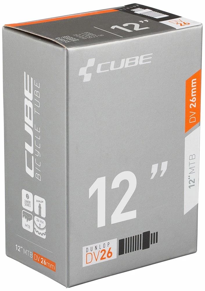 Cube Chambre à Air Junior/MTB 12" DV 26mm 3 Cube Chambre à Air Junior/MTB 12" DV 26mm