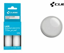 Cube Kit De Réparation De Peinture COOL SILVER Glossy -vélo de route Cube Lackreparaturstift Set COOL SILVER glossy 2269 b