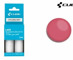 Cube Kit De Réparation De Peinture CORAL Matt -vélo de route Cube Lackreparaturstift Set CORAL matt 2170 b