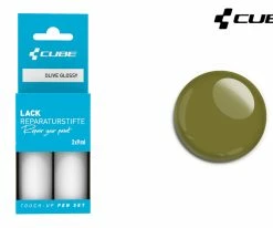 Cube Kit De Réparation De Peinture OLIVE Glossy 5 Cube Kit De Réparation De Peinture OLIVE Glossy -vélo de route Cube Lackreparaturstift Set OLIVE glossy a