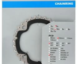 Shimano Plateau SLX Pour FC-M670 42/32/24T -vélo de route DSC 1514