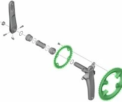 Shimano DURA ACE Plateau Pour FC-R9200 54/40 Dents -vélo de route DURA ACE Kettenblatt fur FC R9200