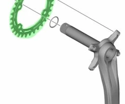 Shimano FC-MT510/511 Plateau 12 Vitesses 11 Shimano FC-MT510/511 Plateau 12 Vitesses -vélo de route FC MT510 Kettenblatt