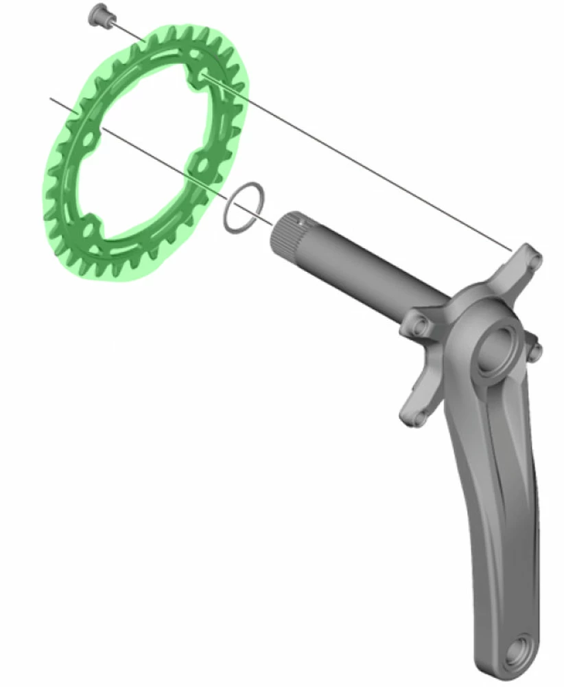 Shimano FC-MT510/511 Plateau 12 Vitesses 7 Shimano FC-MT510/511 Plateau 12 Vitesses – Image 5