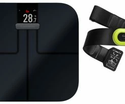 Garmin Index™-S2 Balance Intelligente De Graisse Corporelle Bundle + Ceinture Pectorale HRM-PRO