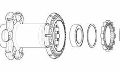 Mavic Instant Drive 360 Axle UB -vélo de route Mavic Achse LV2251200 02