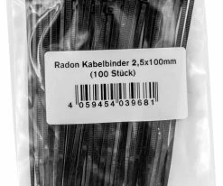 Radon Colliers De Serrage 100x2,5mm (100 Pièces) 5 Radon Colliers De Serrage 100x2,5mm (100 Pièces) -vélo de route Radon Kabelbinder 100x2 5mm 100 St ck 20099635 b