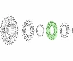 Shimano Pignon 15 Dents Pour CS-M771-10 BJ/BK -vélo de route Ritzel 15 Zahne fur CS M771 10