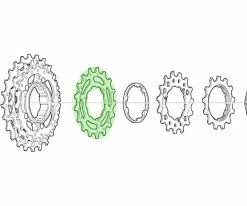 Shimano Pignon 17 Dents Pour CS-M771-10 BJ/BK 5 Shimano Pignon 17 Dents Pour CS-M771-10 BJ/BK -vélo de route Ritzel 17 Zahne fur CS M771 10