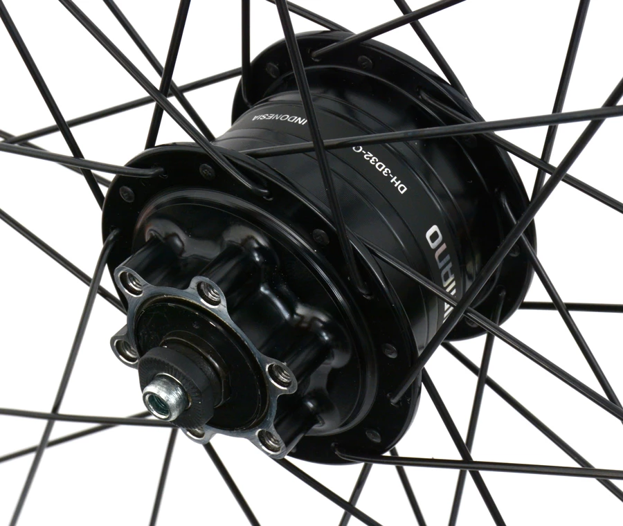 Shimano Custom Made 26" Shimano DH-3D32 Dynamo Dans Le Moyeu / Roue Avant Mavic XM 119 Disc 4 Shimano Custom Made 26" Shimano DH-3D32 Dynamo Dans Le Moyeu / Roue Avant Mavic XM 119 Disc – Image 2