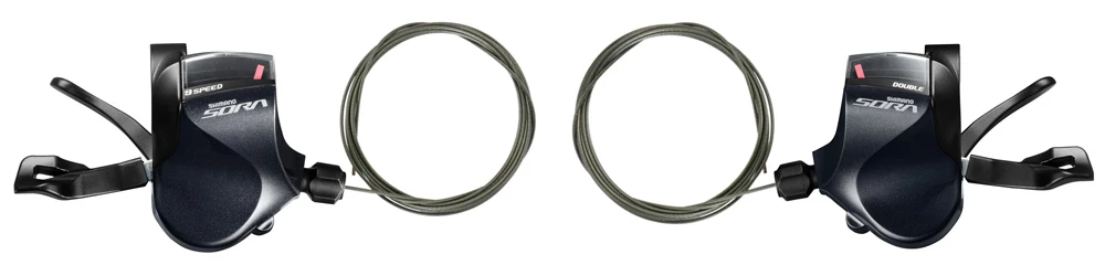 Shimano SORA SL-R3000 2 X 9 Jeu De Levier De Vitesse Flat Bar 3 Shimano SORA SL-R3000 2 X 9 Jeu De Levier De Vitesse Flat Bar
