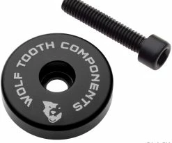 Wolf Tooth Components Capuchon Ahead Ultraléger Spacer Intégré De 5 Mm -vélo de route STEMCAP5MMBLK