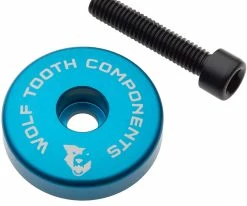 Wolf Tooth Components Capuchon Ahead Ultraléger Spacer Intégré De 5 Mm -vélo de route STEMCAP5MMBLU