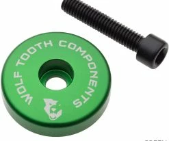 Wolf Tooth Components Capuchon Ahead Ultraléger Spacer Intégré De 5 Mm -vélo de route STEMCAP5MMGRN