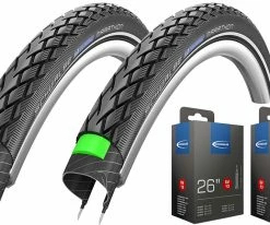 Schwalbe Marathon 47-559 + Chambre à Air SV13 Set