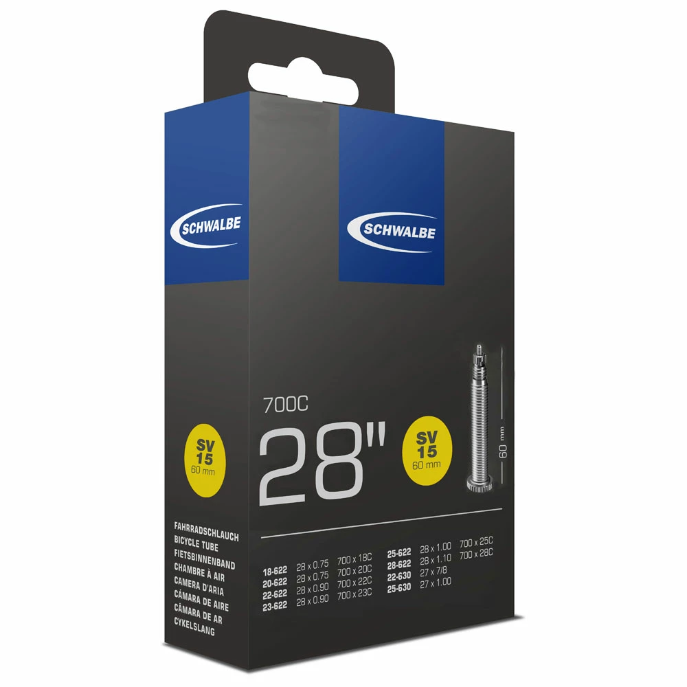 Schwalbe Chambre à Air SV 15 Pour 28" Extra Long 3 Schwalbe Chambre à Air SV 15 Pour 28" Extra Long