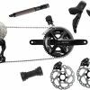 Shimano 105 Di2 R7100 Groupe 2x12 Vitesses Incl. Freins à Disques 140/160mm -vélo de route Shimano 105 Di2 R7100 2x12 fach Gruppe inkl Scheibenbremsen 140 160mm 20121167