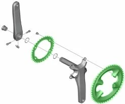 Shimano 105 Plateau Pour FC-R7100 50/34 Dents -vélo de route Shimano 105 Kettenblatt fur FC R7100