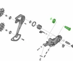 Shimano Unité D'axe Pour Support De Dérailleur RD-M5100 7 Shimano Unité D'axe Pour Support De Dérailleur RD-M5100 -vélo de route Shimano Achseinheit fur RD M5100 Schaltwerk Halter Y3HL98020 c