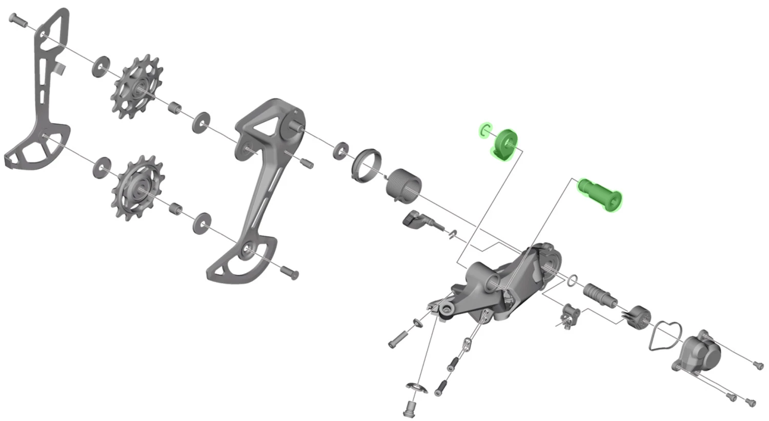 Shimano Unité D'axe Pour Support De Dérailleur RD-M5100 5 Shimano Unité D'axe Pour Support De Dérailleur RD-M5100 – Image 3