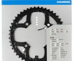 Shimano Plateau DEORE Pour FC-M530/531/532/533/590/591 9 Shimano Plateau DEORE Pour FC-M530/531/532/533/590/591 -vélo de route Shimano DEORE Kettenblatt fur FC M530 48T Y1GX98090