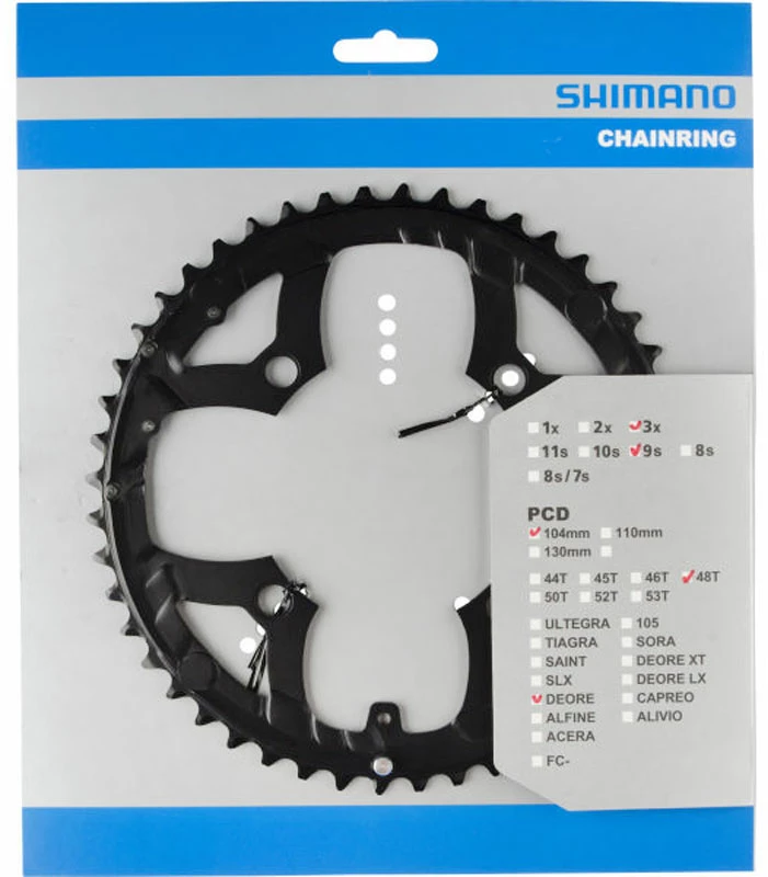 Shimano Plateau DEORE Pour FC-M530/531/532/533/590/591 6 Shimano Plateau DEORE Pour FC-M530/531/532/533/590/591 – Image 4