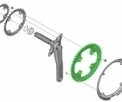 Shimano FC-T6010 Plateau 48T Pour Garde-Chaîne -vélo de route Shimano FC T6010 Kettenblatt 48 Zahne fur Kettenschutzring