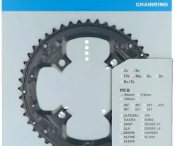 Shimano FC-T6010 Plateau 48T Pour Garde-Chaîne -vélo de route Shimano FC T6010 Kettenblatt 48 Zahne fur Kettenschutzring silver Y1WE98020