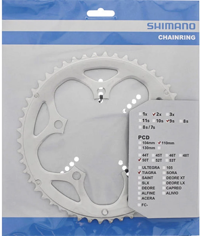 Shimano TIAGRA Plateau 9 Vitesses Pour FC-4550 50 Dents 3 Shimano TIAGRA Plateau 9 Vitesses Pour FC-4550 50 Dents