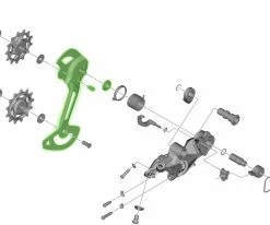 Shimano Guide-chaîne Pour RD-M8120/M7120 SGS 11 Shimano Guide-chaîne Pour RD-M8120/M7120 SGS -vélo de route Shimano Kettenleitblech f r RD M8120 RD M7120 SGS