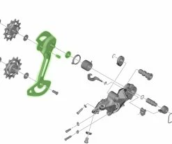 Shimano Guide-chaîne Pour RD-M8100 SGS 9 Shimano Guide-chaîne Pour RD-M8100 SGS -vélo de route Shimano Kettenleitblech fur RD M8100 SGS