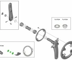 Shimano Kit D'aimants Pour FC-R9100P/R9200P -vélo de route Shimano Magnetset fur FC R9200P Y1VU98080 a