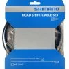 Shimano OT-SIS40 Set De Câbles De Dérailleur Acier Pour Vélo De Course 1 Shimano OT-SIS40 Set De Câbles De Dérailleur Acier Pour Vélo De Course -vélo de route Shimano OT SIS40 Schaltzugset Stahl fur Rennrad Y60098501 a